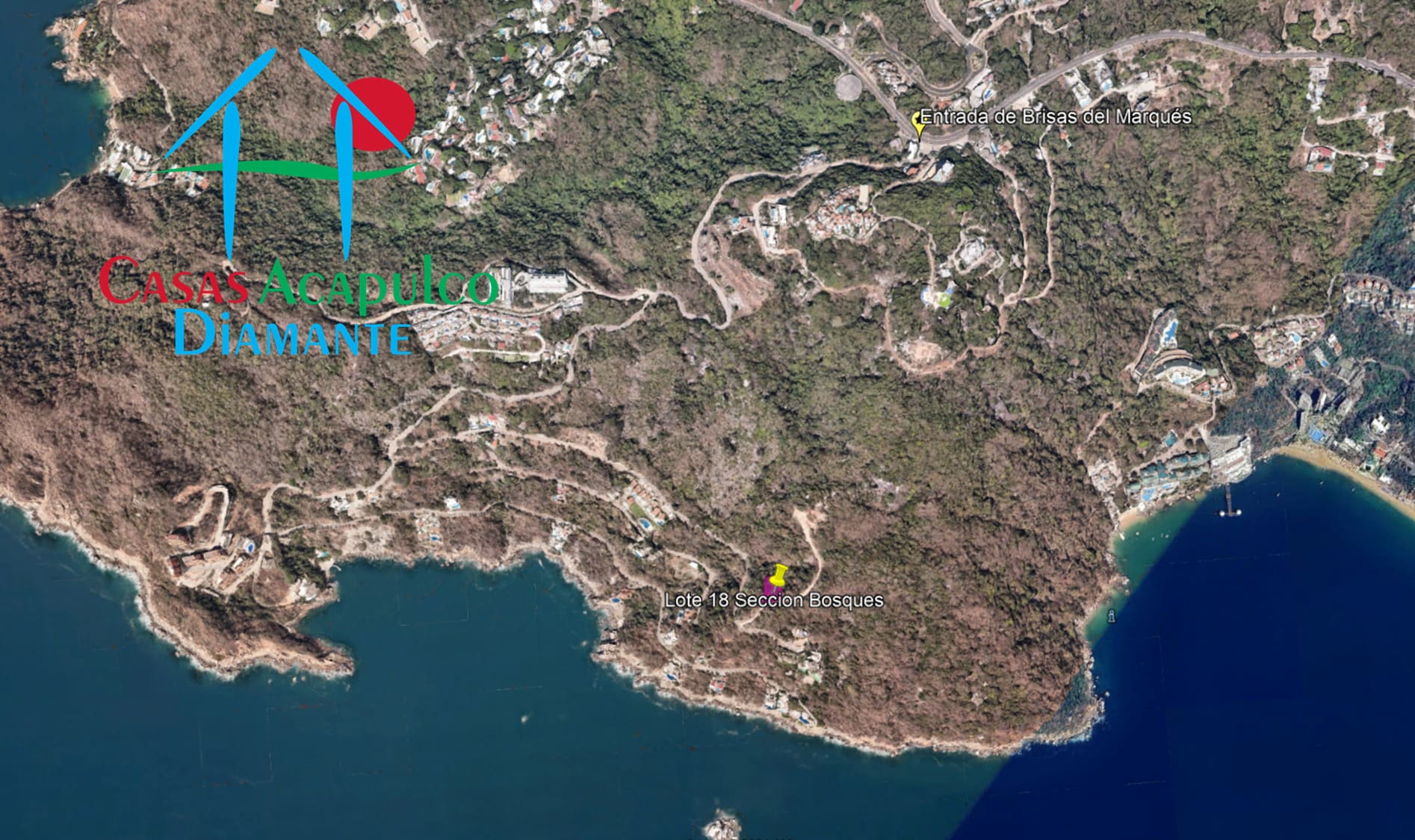 Terreno Brisas del Marqués Bosques lote 18 - Vista aérea 2